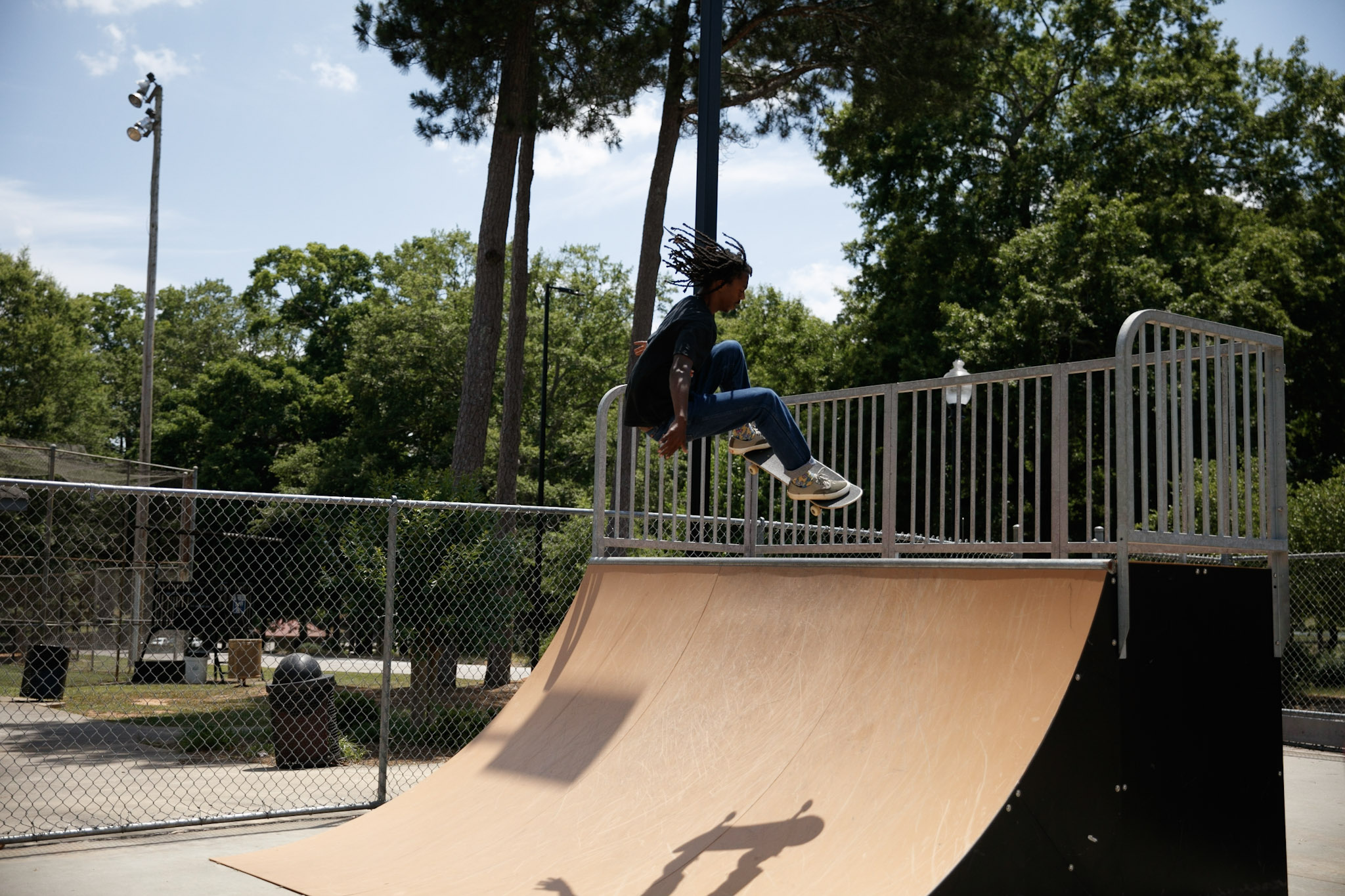 man skateboarding